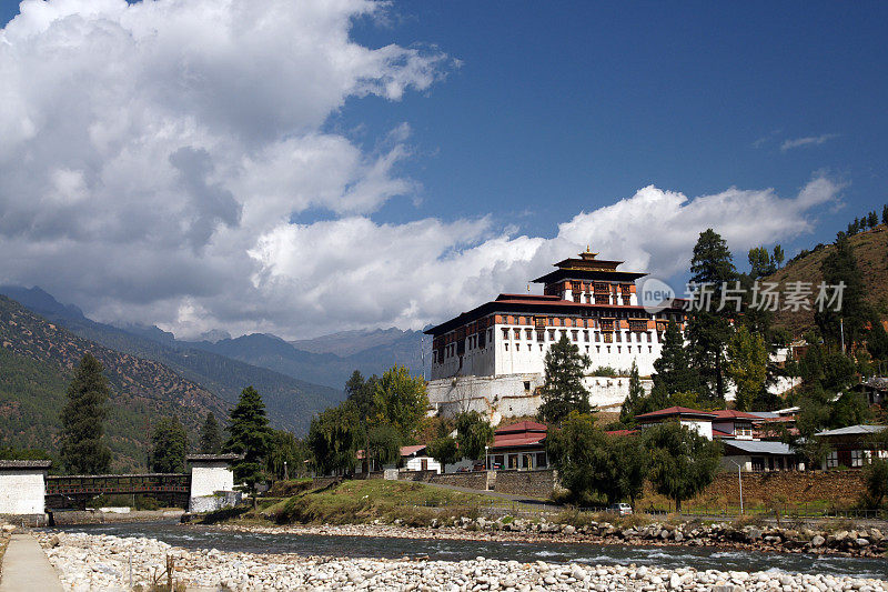 Dzong fortresms -monastery, Paro，不丹